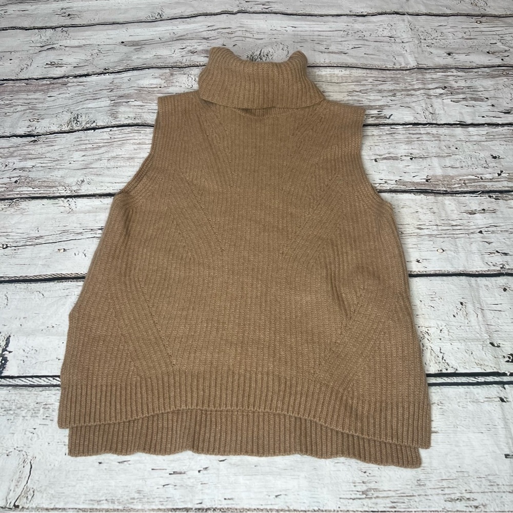 Madewell Wool Sleeveless Turtleneck Sweater Tank Size L - Picture 5 of 6